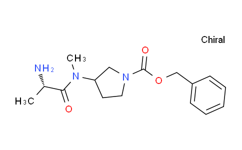 MC627187 | 1354029-61-0 | Benzyl 3-((S)-2-amino-N-methylpropanamido)pyrrolidine-1-carboxylate