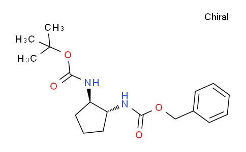 CAS No. 815645-30-8, Benzyl tert-butyl (1R,2R)-cyclopentane-1,2-diyldicarbamate