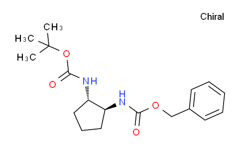 CAS No. 815645-22-8, Benzyl tert-butyl (1S,2S)-cyclopentane-1,2-diyldicarbamate