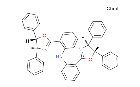CAS No. 959427-23-7, Bis(2-((4S,5S)-4,5-diphenyl-4,5-dihydrooxazol-2-yl)phenyl)amine