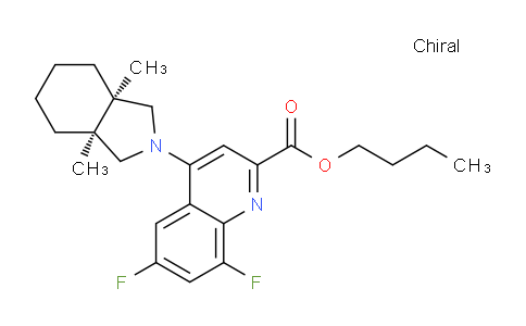 CAS No. 1951444-44-2, Butyl 4-((3aR,7aS)-3a,7a-dimethylhexahydro-1H-isoindol-2(3H)-yl)-6,8-difluoroquinoline-2-carboxylate
