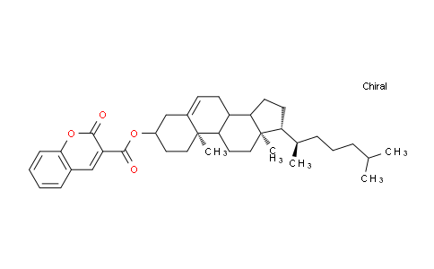 CAS No. 196091-78-8, Cholest-5-en-3-ol (3β)-, 2-oxo-2H-1-benzopyran-3-carboxylate