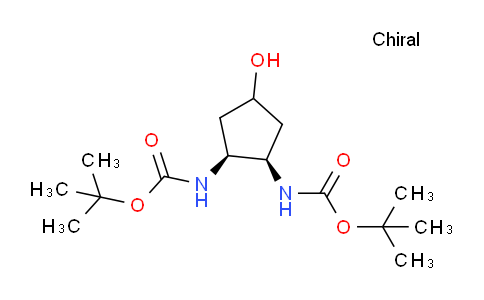 Di-tert-butyl ((1R,2S)-4-hydroxycyclopentane-1,2-diyl)dicarbamate