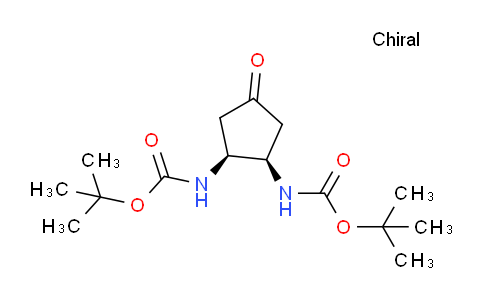 CAS No. 1312692-55-9, Di-tert-butyl ((1R,2S)-4-oxocyclopentane-1,2-diyl)dicarbamate