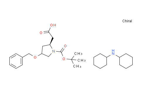 CAS No. 1217528-91-0, Dicyclohexylamine 2-((2S)-4-(benzyloxy)-1-(tert-butoxycarbonyl)pyrrolidin-2-yl)acetate