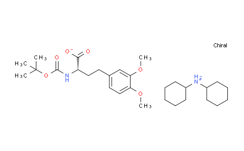 CAS No. 1354752-74-1, Dicyclohexylammonium (S)-2-((tert-butoxycarbonyl)amino)-4-(3,4-dimethoxyphenyl)butanoate