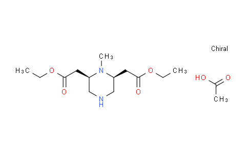 CAS No. 1149624-33-8, Diethyl 2,2'-((2R,6S)-1-methylpiperazine-2,6-diyl)diacetate acetate