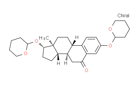 CAS No. 53573-82-3, Estra-1,3,5(10)-trien-6-one, 3,17-bis[(tetrahydro-2H-pyran-2-yl)oxy]-, (17β)-