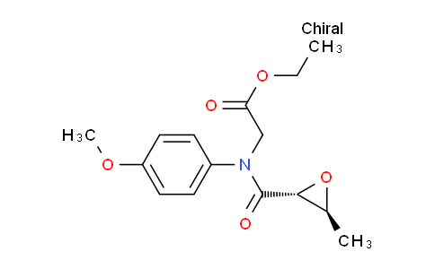 CAS No. 203790-61-8, Ethyl 2-((2R,3S)-N-(4-methoxyphenyl)-3-methyloxirane-2-carboxamido)acetate