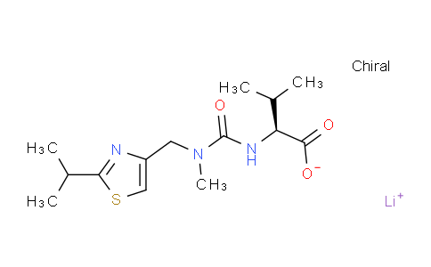 CAS No. 201409-23-6, Lithium (S)-2-(3-((2-isopropylthiazol-4-yl)methyl)-3-methylureido)-3-methylbutanoate