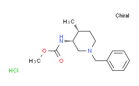 CAS No. 846043-59-2, Methyl ((3R,4R)-1-benzyl-4-methylpiperidin-3-yl)carbamate hydrochloride