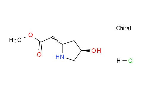 CAS No. 850741-21-8, Methyl 2-((2S,4R)-4-hydroxypyrrolidin-2-yl)acetate hydrochloride