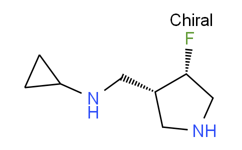 CAS No. 604798-54-1, N-(((3R,4S)-4-Fluoropyrrolidin-3-yl)methyl)cyclopropanamine
