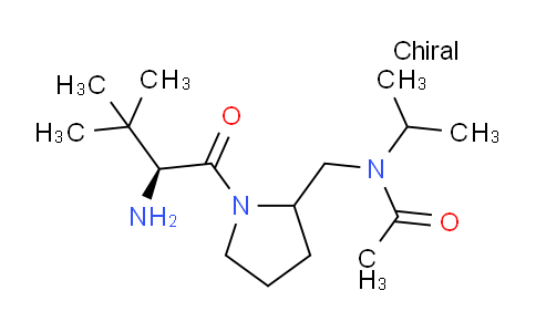 CAS No. 1354028-53-7, N-((1-((S)-2-Amino-3,3-dimethylbutanoyl)pyrrolidin-2-yl)methyl)-N-isopropylacetamide