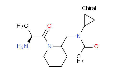 CAS No. 1354023-89-4, N-((1-((S)-2-Aminopropanoyl)piperidin-2-yl)methyl)-N-cyclopropylacetamide