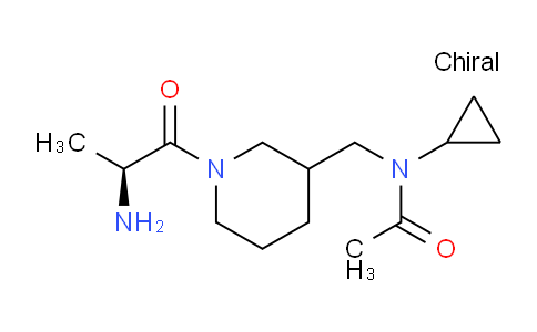 CAS No. 1354032-78-2, N-((1-((S)-2-Aminopropanoyl)piperidin-3-yl)methyl)-N-cyclopropylacetamide