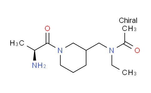 CAS No. 1354024-85-3, N-((1-((S)-2-Aminopropanoyl)piperidin-3-yl)methyl)-N-ethylacetamide