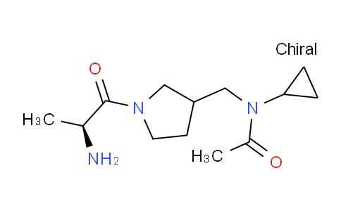 CAS No. 1354024-28-4, N-((1-((S)-2-Aminopropanoyl)pyrrolidin-3-yl)methyl)-N-cyclopropylacetamide