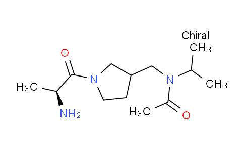 CAS No. 1354032-93-1, N-((1-((S)-2-Aminopropanoyl)pyrrolidin-3-yl)methyl)-N-isopropylacetamide