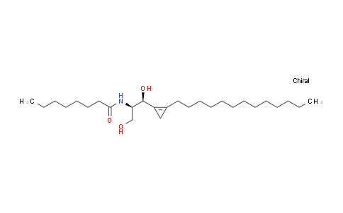 CAS No. 649767-83-9, N-((1S,2R)-1,3-Dihydroxy-1-(2-tridecylcycloprop-1-en-1-yl)propan-2-yl)octanamide
