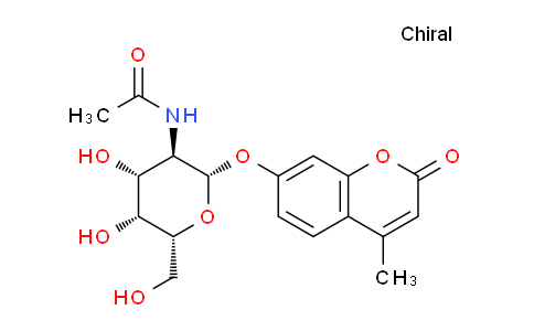 CAS No. 36476-29-6, N-((2S,3R,4R,5R,6R)-4,5-Dihydroxy-6-(hydroxymethyl)-2-((4-methyl-2-oxo-2H-chromen-7-yl)oxy)tetrahydro-2H-pyran-3-yl)acetamide