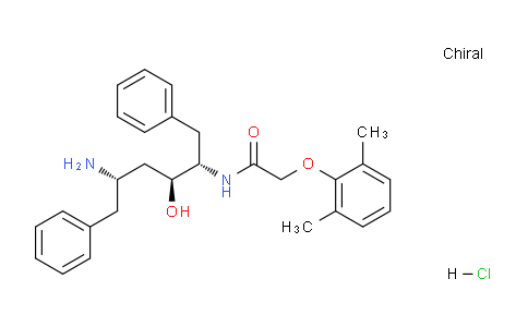 CAS No. 2068137-94-8, N-((2S,3S,5S)-5-Amino-3-hydroxy-1,6-diphenylhexan-2-yl)-2-(2,6-dimethylphenoxy)acetamide hydrochloride