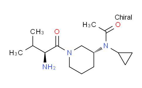 CAS No. 1401668-79-8, N-((R)-1-((S)-2-Amino-3-methylbutanoyl)piperidin-3-yl)-N-cyclopropylacetamide