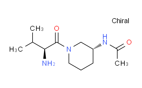 CAS No. 1401668-33-4, N-((R)-1-((S)-2-Amino-3-methylbutanoyl)piperidin-3-yl)acetamide