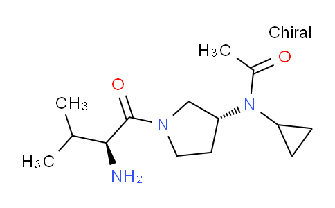 CAS No. 1401665-85-7, N-((R)-1-((S)-2-Amino-3-methylbutanoyl)pyrrolidin-3-yl)-N-cyclopropylacetamide