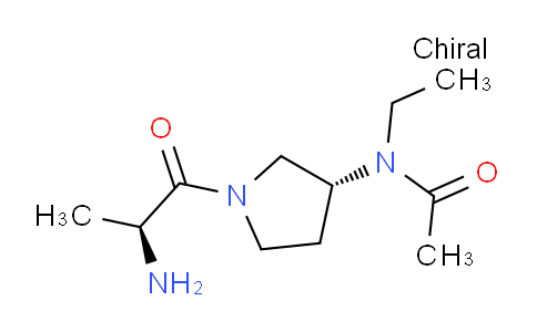 CAS No. 1401664-84-3, N-((R)-1-((S)-2-Aminopropanoyl)pyrrolidin-3-yl)-N-ethylacetamide