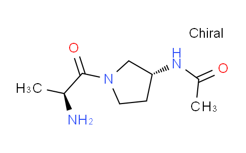 CAS No. 1401665-39-1, N-((R)-1-((S)-2-Aminopropanoyl)pyrrolidin-3-yl)acetamide
