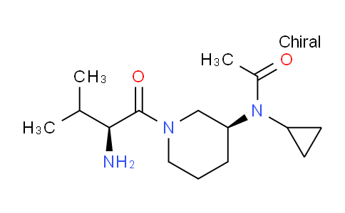 CAS No. 1401667-11-5, N-((S)-1-((S)-2-Amino-3-methylbutanoyl)piperidin-3-yl)-N-cyclopropylacetamide