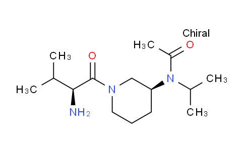 CAS No. 1401667-73-9, N-((S)-1-((S)-2-Amino-3-methylbutanoyl)piperidin-3-yl)-N-isopropylacetamide