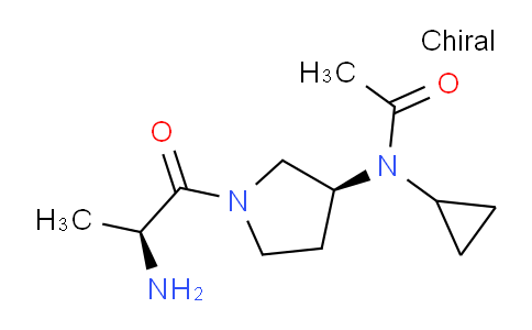 CAS No. 1401668-77-6, N-((S)-1-((S)-2-Aminopropanoyl)pyrrolidin-3-yl)-N-cyclopropylacetamide
