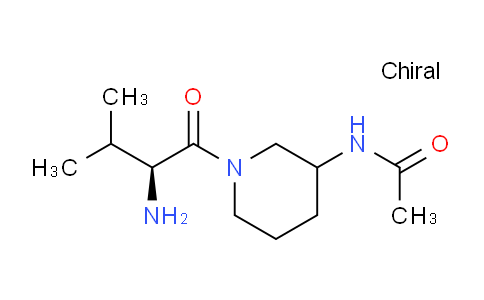 CAS No. 1290210-25-1, N-(1-((S)-2-Amino-3-methylbutanoyl)piperidin-3-yl)acetamide