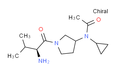 CAS No. 1354029-65-4, N-(1-((S)-2-Amino-3-methylbutanoyl)pyrrolidin-3-yl)-N-cyclopropylacetamide