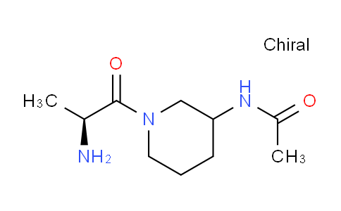 CAS No. 1290238-48-0, N-(1-((S)-2-Aminopropanoyl)piperidin-3-yl)acetamide