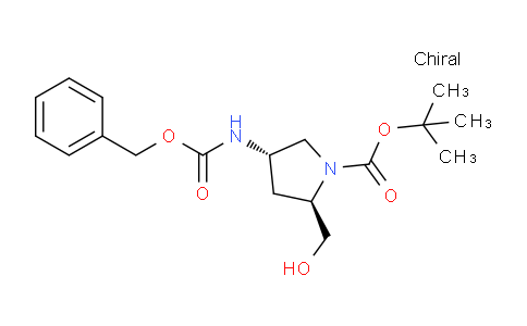 CAS No. 1624261-93-3, rel-(2R,4S)-tert-Butyl 4-(((benzyloxy)carbonyl)amino)-2-(hydroxymethyl)pyrrolidine-1-carboxylate