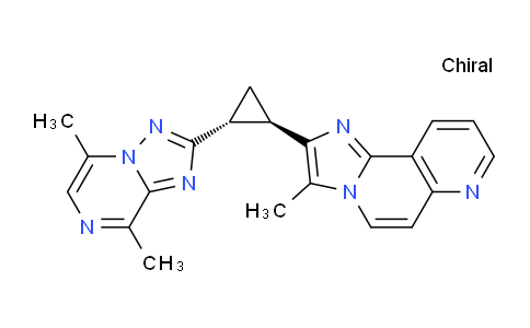 CAS No. 1516895-53-6, rel-2-((1R,2R)-2-(5,8-Dimethyl-[1,2,4]triazolo[1,5-a]pyrazin-2-yl)cyclopropyl)-3-methylimidazo[2,1-f][1,6]naphthyridine