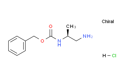CAS No. 850033-71-5, S-2-N-Cbz-Propane-1,2-diamine hydrochloride