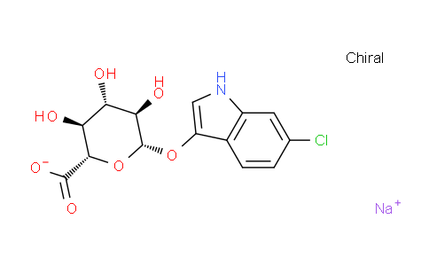 CAS No. 216971-56-1, Sodium (2S,3S,4S,5R,6S)-6-((6-chloro-1H-indol-3-yl)oxy)-3,4,5-trihydroxytetrahydro-2H-pyran-2-carboxylate