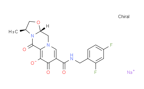 CAS No. 1051375-13-3, Sodium (3S,11aR)-8-((2,4-difluorobenzyl)carbamoyl)-3-methyl-5,7-dioxo-2,3,5,7,11,11a-hexahydrooxazolo[3,2-a]pyrido[1,2-d]pyrazin-6-olate