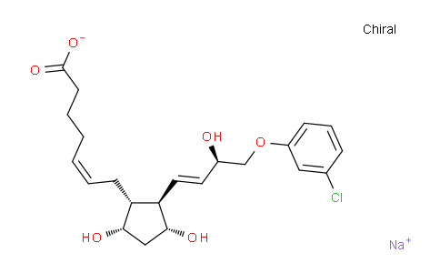 CAS No. 62561-03-9, Sodium (Z)-7-((1R,2R,3R,5S)-2-((R,E)-4-(3-chlorophenoxy)-3-hydroxybut-1-en-1-yl)-3,5-dihydroxycyclopentyl)hept-5-enoate