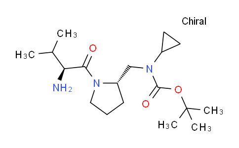 CAS No. 1401665-18-6, tert-Butyl (((S)-1-((S)-2-amino-3-methylbutanoyl)pyrrolidin-2-yl)methyl)(cyclopropyl)carbamate