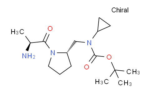 CAS No. 1401668-74-3, tert-Butyl (((S)-1-((S)-2-aminopropanoyl)pyrrolidin-2-yl)methyl)(cyclopropyl)carbamate