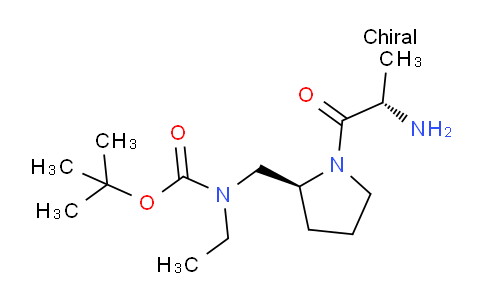 CAS No. 1401664-90-1, tert-Butyl (((S)-1-((S)-2-aminopropanoyl)pyrrolidin-2-yl)methyl)(ethyl)carbamate