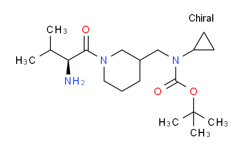 CAS No. 1354029-23-4, tert-Butyl ((1-((S)-2-amino-3-methylbutanoyl)piperidin-3-yl)methyl)(cyclopropyl)carbamate