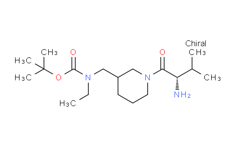 CAS No. 1354027-80-7, tert-Butyl ((1-((S)-2-amino-3-methylbutanoyl)piperidin-3-yl)methyl)(ethyl)carbamate