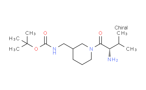 CAS No. 1354024-84-2, tert-Butyl ((1-((S)-2-amino-3-methylbutanoyl)piperidin-3-yl)methyl)carbamate