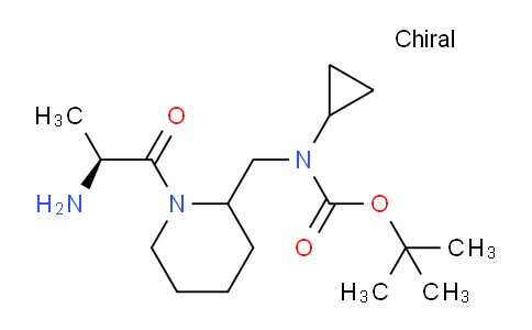 CAS No. 1354028-60-6, tert-Butyl ((1-((S)-2-aminopropanoyl)piperidin-2-yl)methyl)(cyclopropyl)carbamate